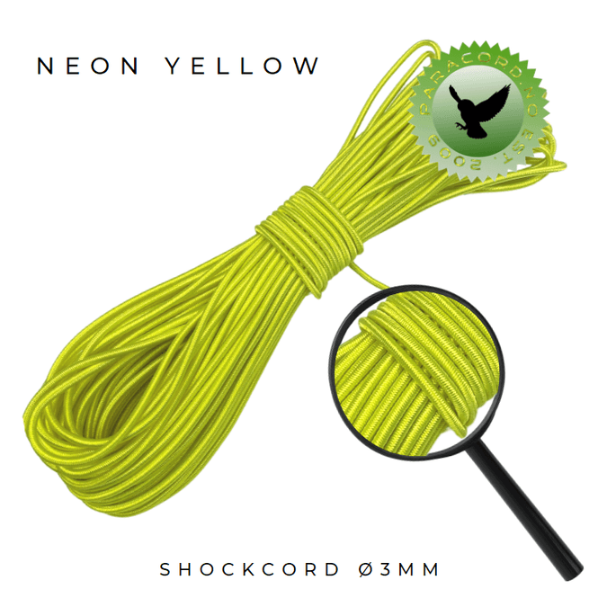 Hovedbilde Shockcord Neon Yellow Ø3mm