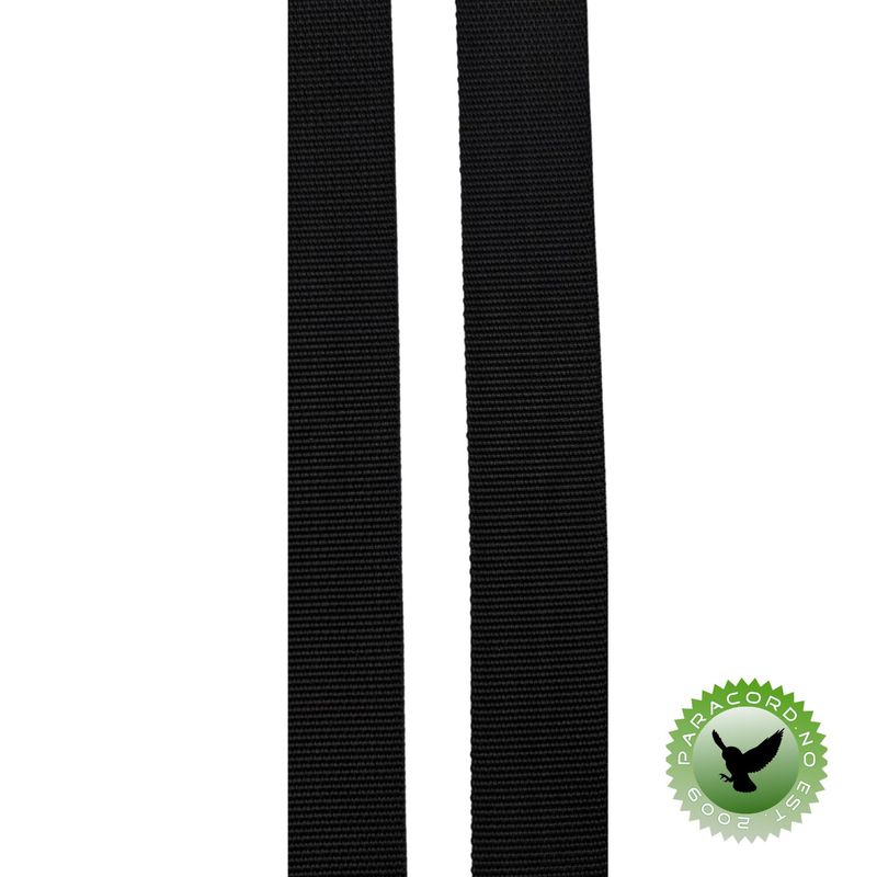 Vevd bånd 25mm - BLACK