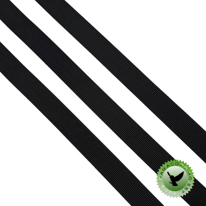 Hovedbilde Vevd bånd 19mm - BLACK