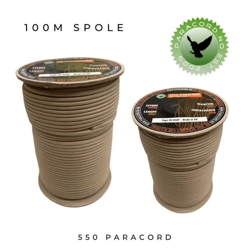Tan Brown 068 - 550 Paracord